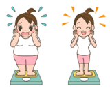 心配な若い女性のやせ 心配な若い女性のやせ